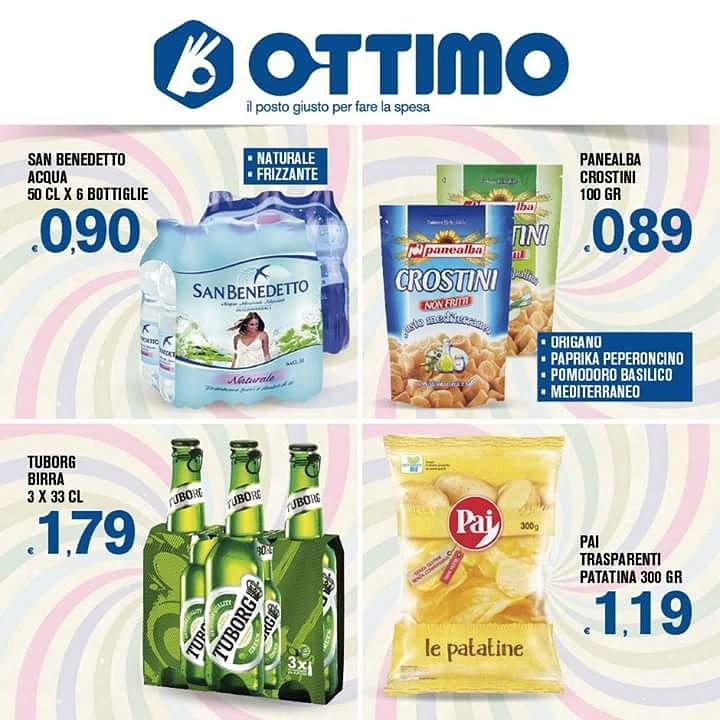 OttimoMarket's tweet photo. Weekend di gusto con
Acqua San Benedetto, Crostini Panealba, @Tuborg birra🍺 e Patatina Pai🍟 
#OttimoMarket il posto giusto per fare la spesa https://t.co/Pa4ps5ijpF