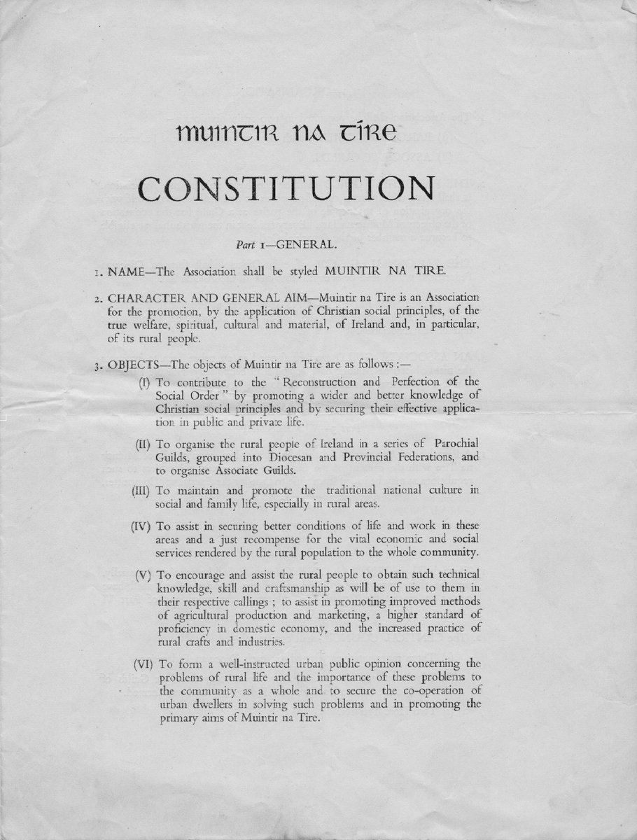UniOfGalwayASC's tweet photo. The latest blog on the Muintir na Tíre archive looking at financial &amp; governance records which have been catalogued https://t.co/yrP2PD45t7 https://t.co/4OVEkCEYGZ