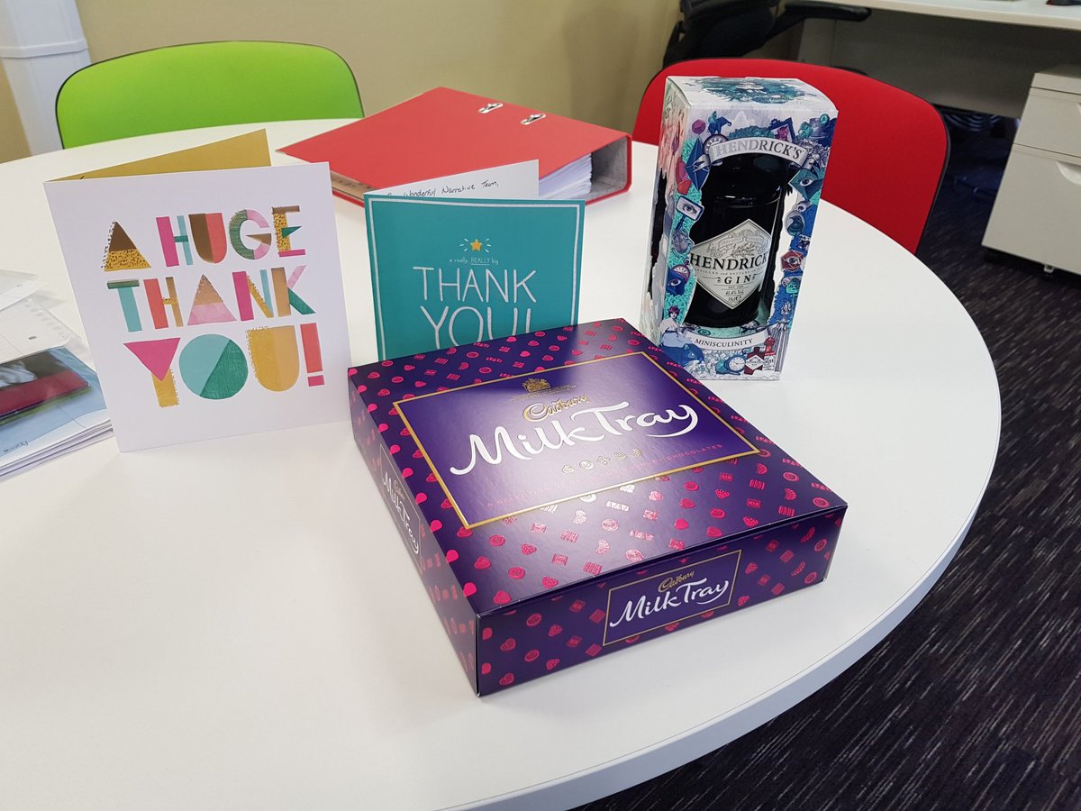 JoannaTMedia's tweet photo. Unexpected thank you gifts from our star intern @ConnorWarde  you've made a great impression &amp; set a high benchmark! @NarrativeComms https://t.co/czwkrMJoQR