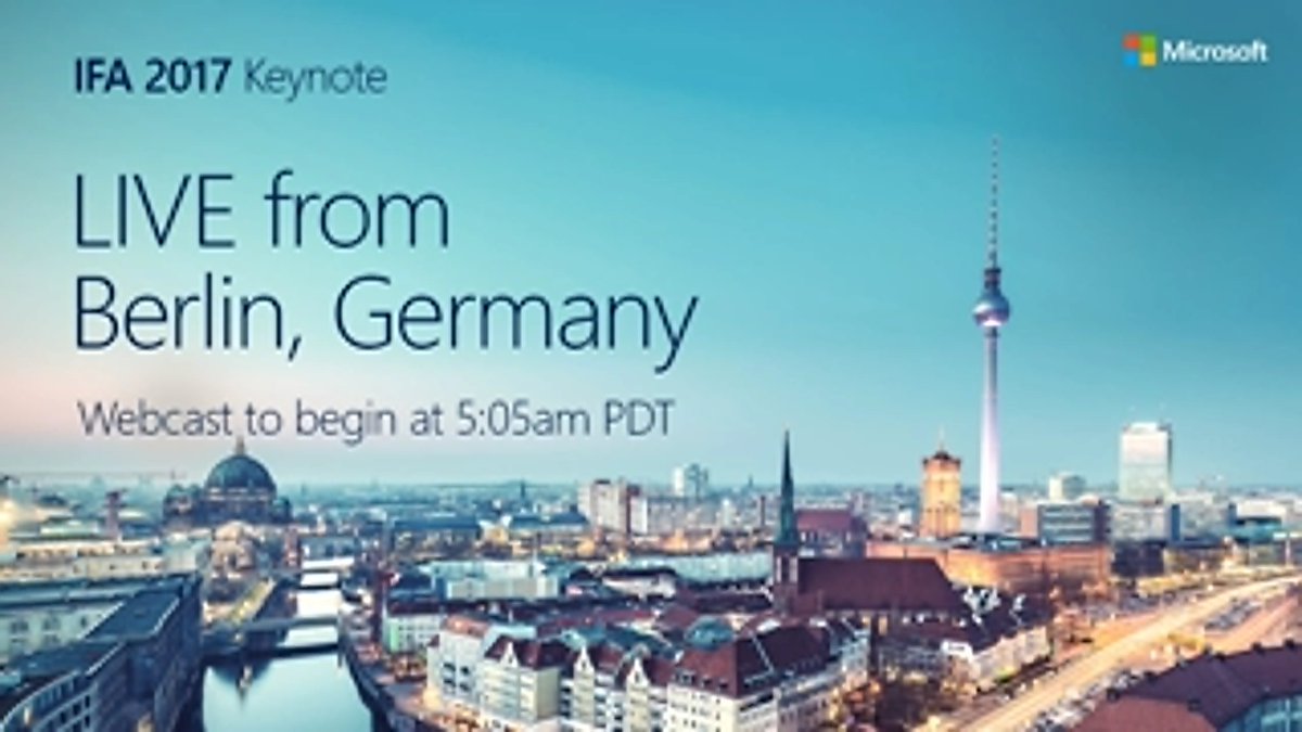 CorpCaleCeo's tweet photo. Looking forward to #MicrosoftIFA watch the live stream on #Microsoft blogs  https://t.co/nEy91WXt2X https://t.co/Ckn0TzeX7O