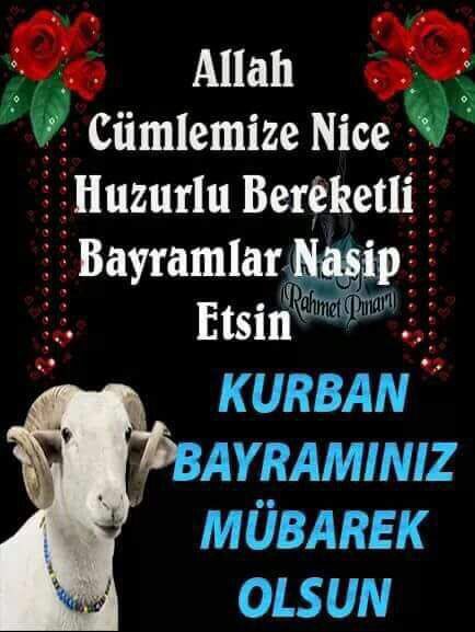 Tüm müslümanların bayramı kutlu olsun nice Bayramlara