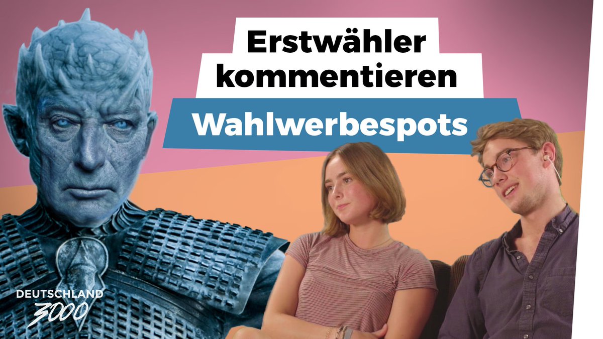 Wir haben Erstwähler die Wahlwerbespots der Parteien kommentieren lassen. Hier geht's zum Ergebnis: bit.ly/2wX6ybF <a href="/evaschulz/">Eva Schulz</a>