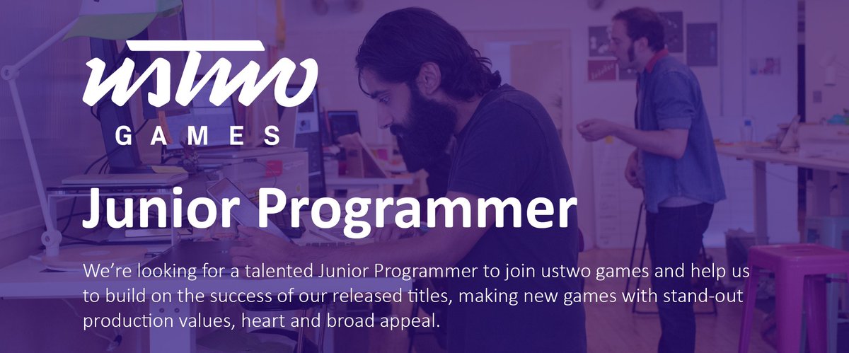 ustwogames's tweet photo. We are looking for a Junior Programmer. It could be you, so why not apply! https://t.co/g4TdOXQ3l5 https://t.co/H1IFfbmaUB