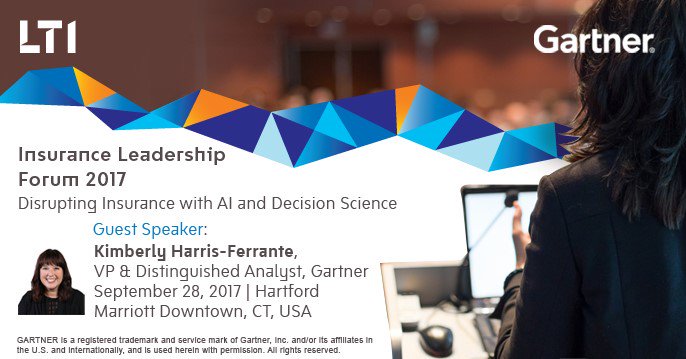 ltm_ofcl's tweet photo. Is #AI-led #Automation the holy grail for #Insurance cos?Join @Gartner_inc @KHarrisFerrante at #ILF2k17 to know more https://t.co/6NTpCdXiwL https://t.co/Bq9HnVHllW