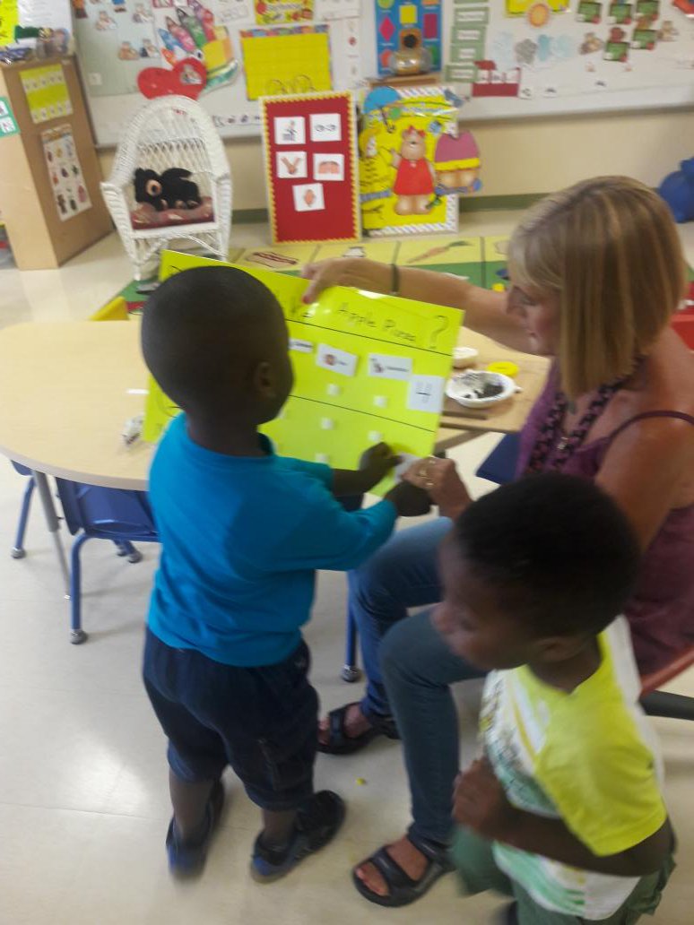 LJM33478's tweet photo. Who wouldn't say "yes" to Apple pizza? Cooking made fun in Ms.Korkin's pre-k class. @STES #itallstartsinprek #prekfun https://t.co/LhRYPVAzNB