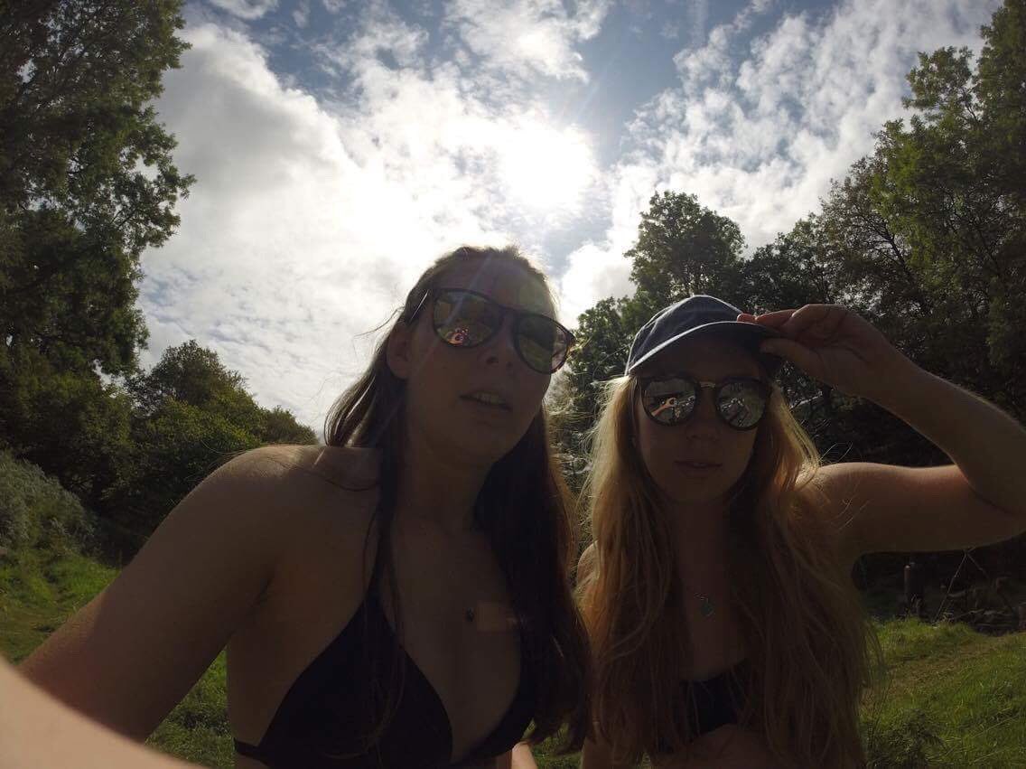 Em_Cartwright2's tweet photo. A snippet of a confused emily and lucy vs go pro @lucyconnelly https://t.co/HqDKUT2p6Y