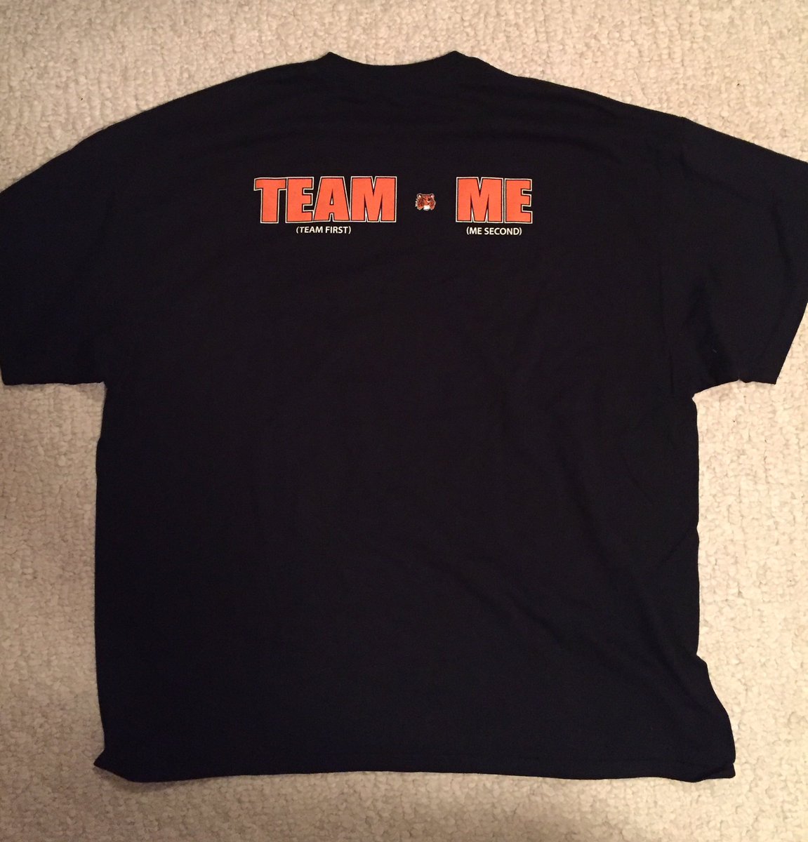 Scott_Lieser's tweet photo. Excited to wear my TEAM-ME shirt today in honor of the season opener for the @Athletics_Tiger football team!! #TEAMfirstMEsecond https://t.co/0fO6GNDlFN