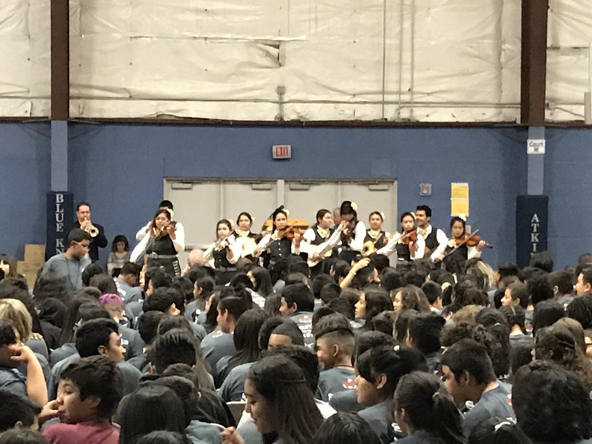 Maryvale High School's Mariachi Panteras de Oro playing at the CCR kick off #CESDKnowThyImpact #musicintheschools