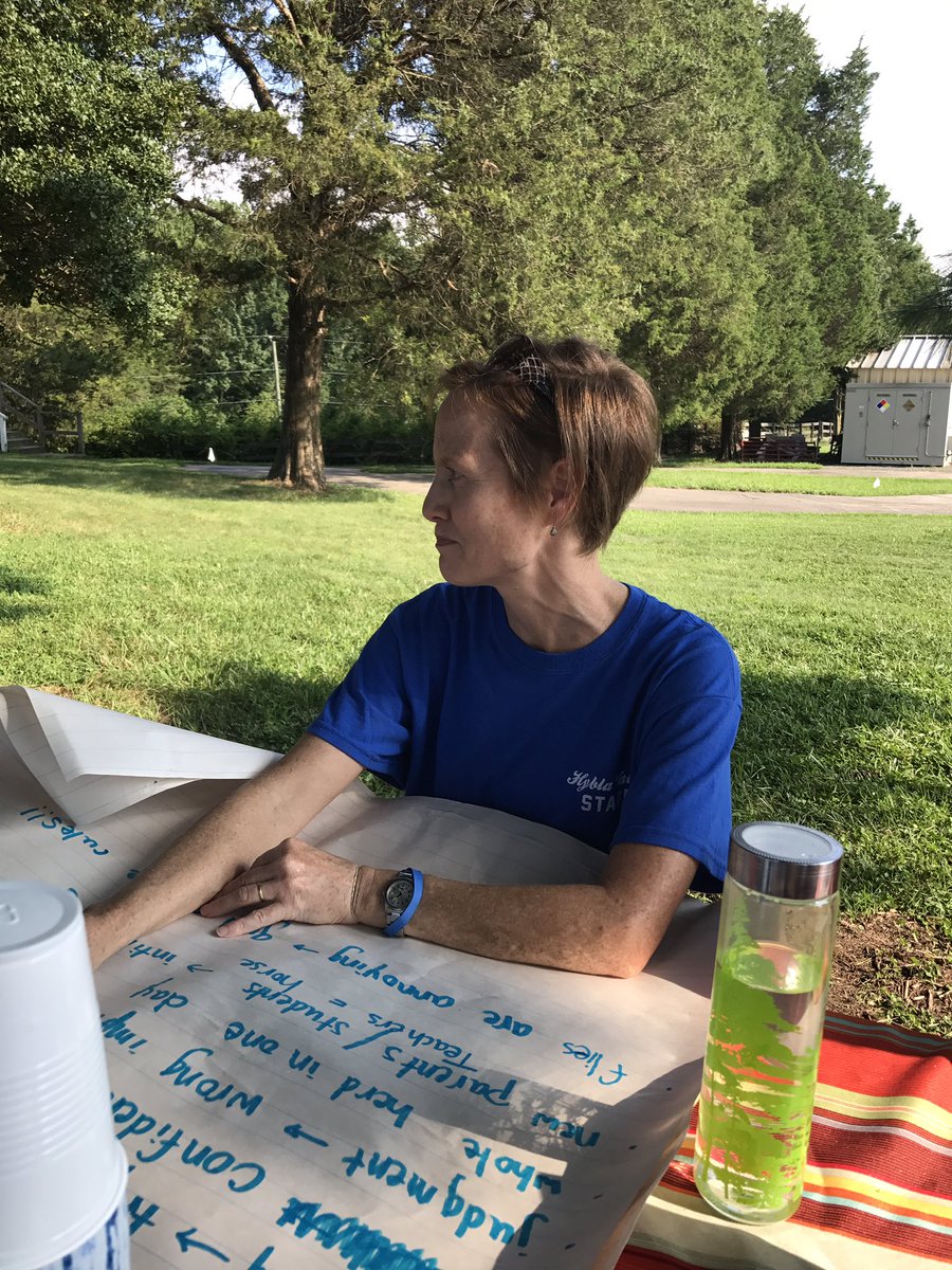HyblaK's tweet photo. Kindergarten started off the year with some team bonding at Meadowood Stables. We also celebrated our fabulous ESOL teacher's birthday!! https://t.co/LVC4FoAWGn