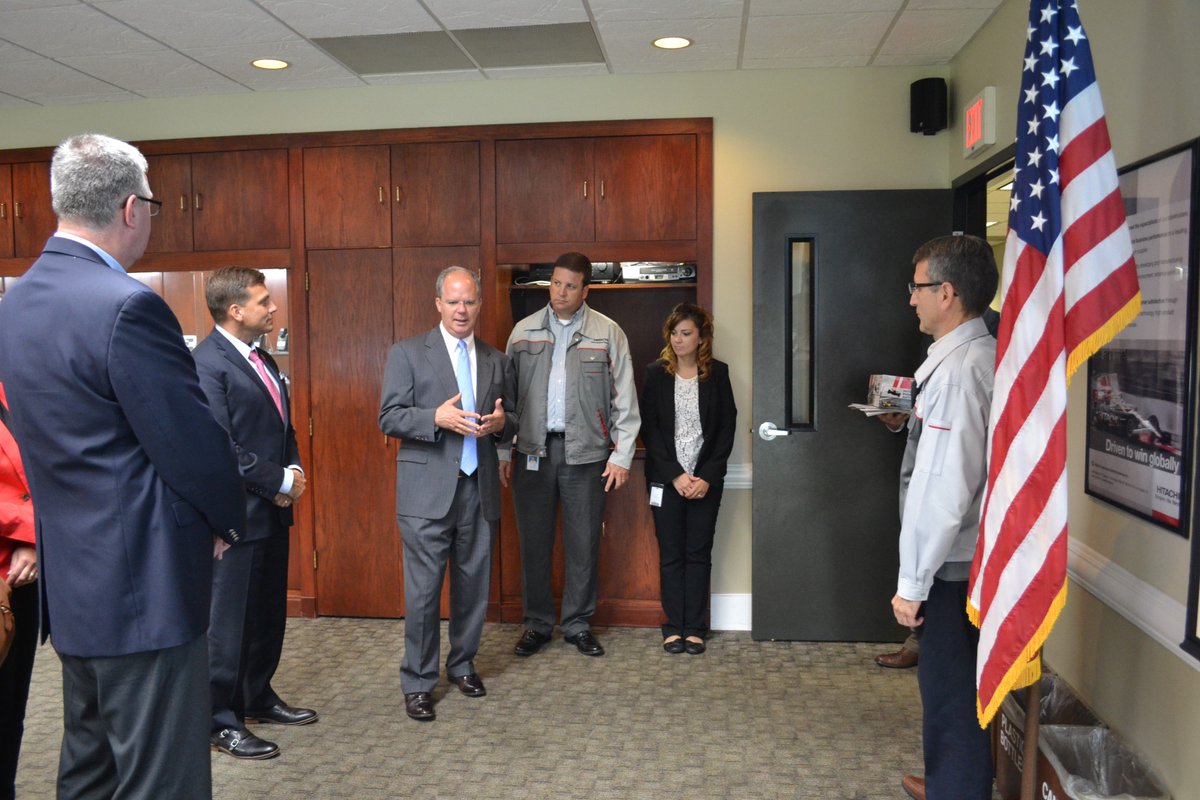 Thanks Hitachi Automotive Systems in Harrodsburg for hosting Congressman Brett Guthrie and CED's Vivek Sarin and Kristina Slattery. #KYMakes