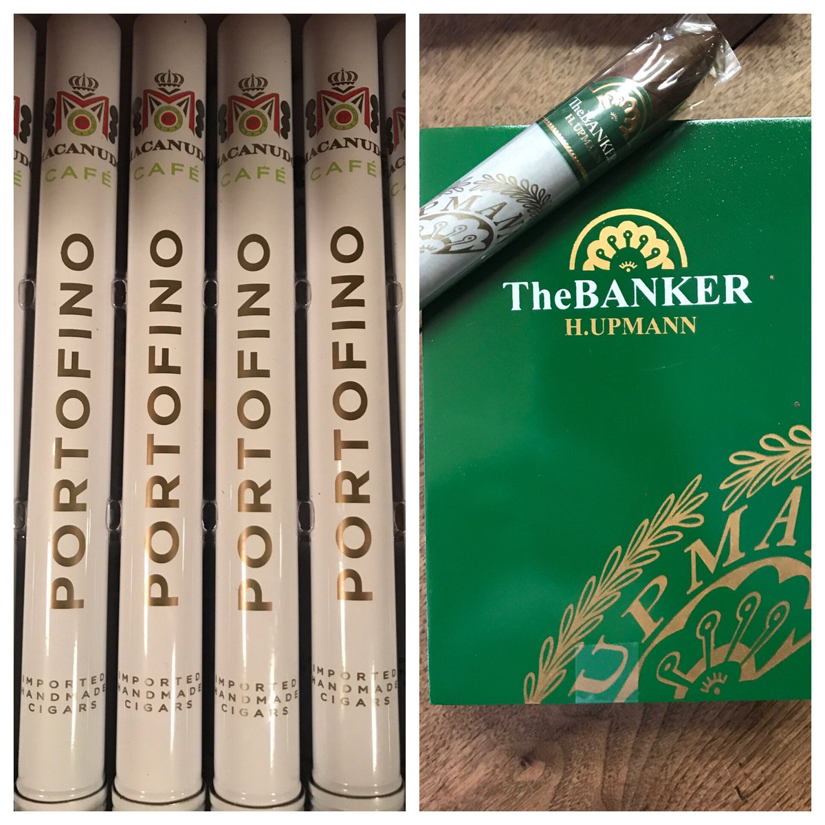 CampbellsSmoke's tweet photo. It's National #CollegeColorsDay Why not show ur support for the only colors #Green&White w/ #Buy2GetOneFree of The Banker or the Portofino https://t.co/o0PjOAxEVb