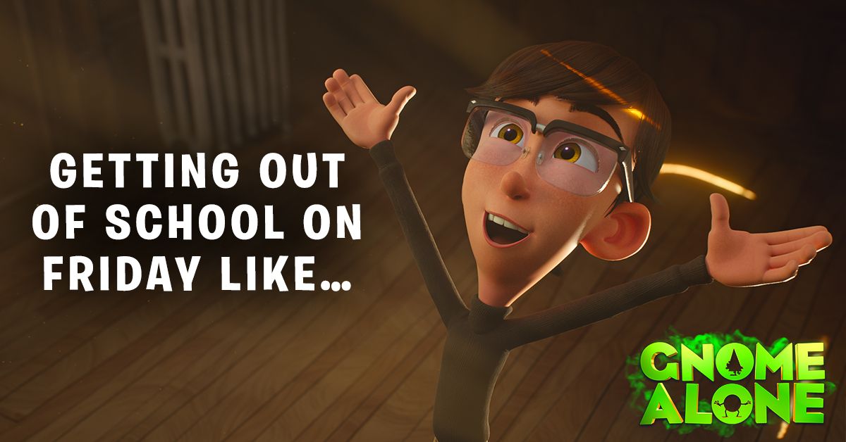 ❤️ if you’re as excited for the weekend as Liam is! 🙌

#GnomeAlone