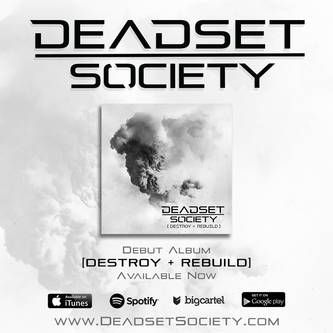 Quick reminder we've changed our band name to DEADSET SOCIETY!!
Find us here: @deadsetsociety and here: facebook.com/deadsetsociety 😎