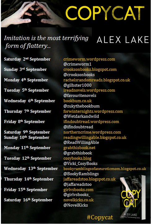 Becky_Ritchie1's tweet image. Fan of #AfterAnna? Then follow along on @Alexlakeauthor's blog tour for #Copycat kicking off with @crimeworm1 tomorrow! @HarperFiction