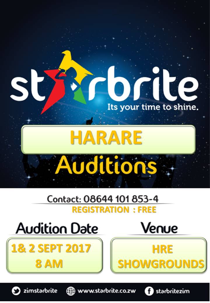ZimStarbrite's tweet image. StarBrite auditions tomorrow the 2nd of Sep Andy Miller hall from 9 am. You're invited to come  or tell someone.  Registration is free