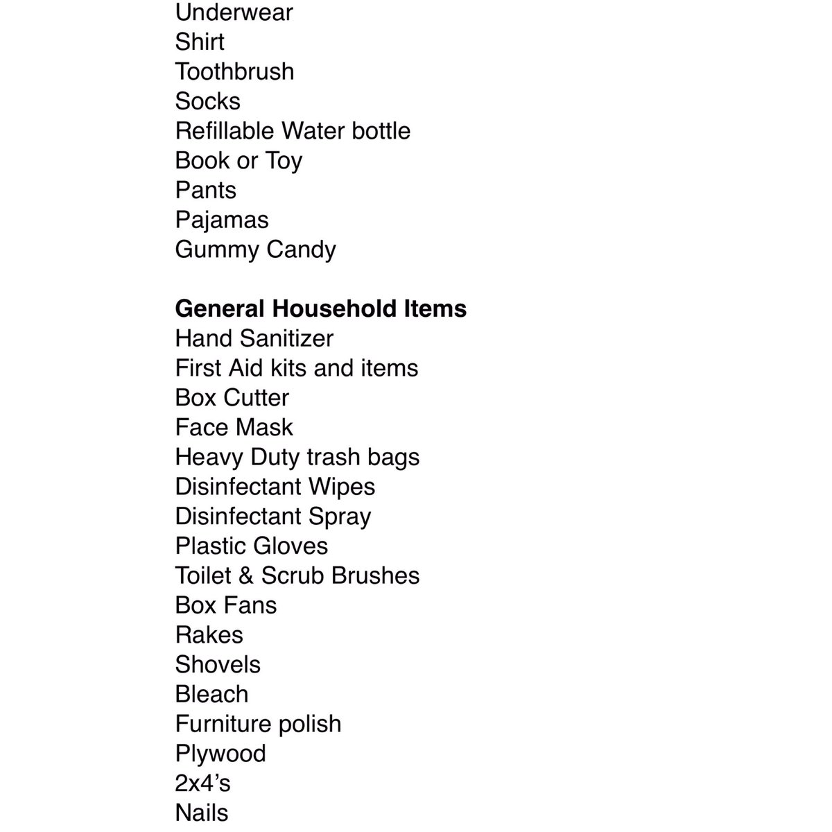 AlphaSouthwest's tweet photo. Here are some supplies you can also donate to the relief effort! | #APhiA #AlphaSouthwest #MovingSWRForward 🤙🏾 https://t.co/omJhK8OZvm