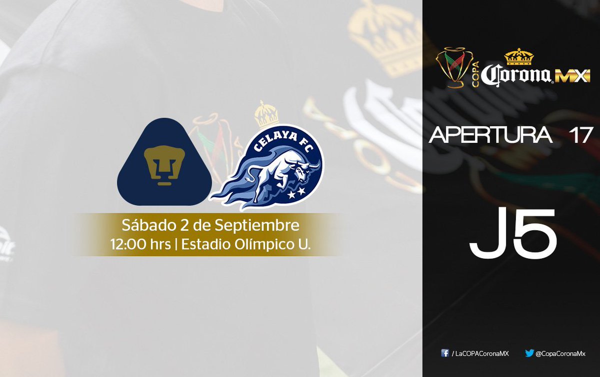 marisolglzz's tweet photo. Ajusta tu Agenda, mañana se juega el duelo que cierra la #J5AP2017 de la #CopaCoronaMX 🏆 ⚽ https://t.co/NqhtQR9SOB