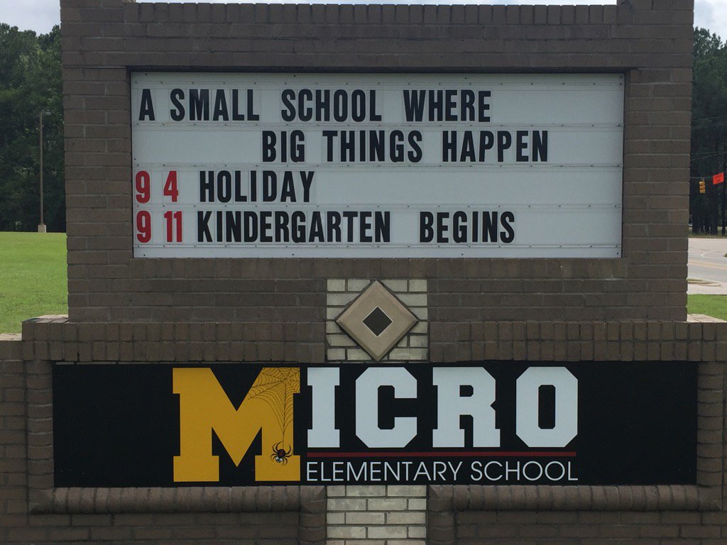 A small school.....where BIG things happen! #MicroPride