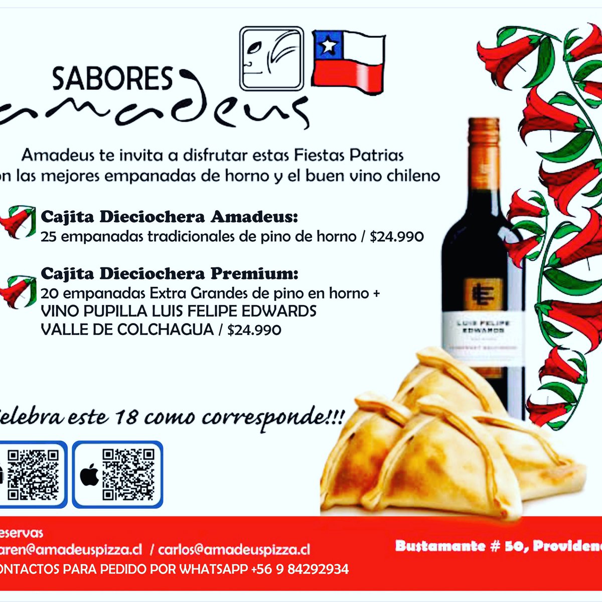 amadeuspizzacl's tweet photo. Comenzó él dieciocho tiquitiquiti https://t.co/HoJngMLVCF
