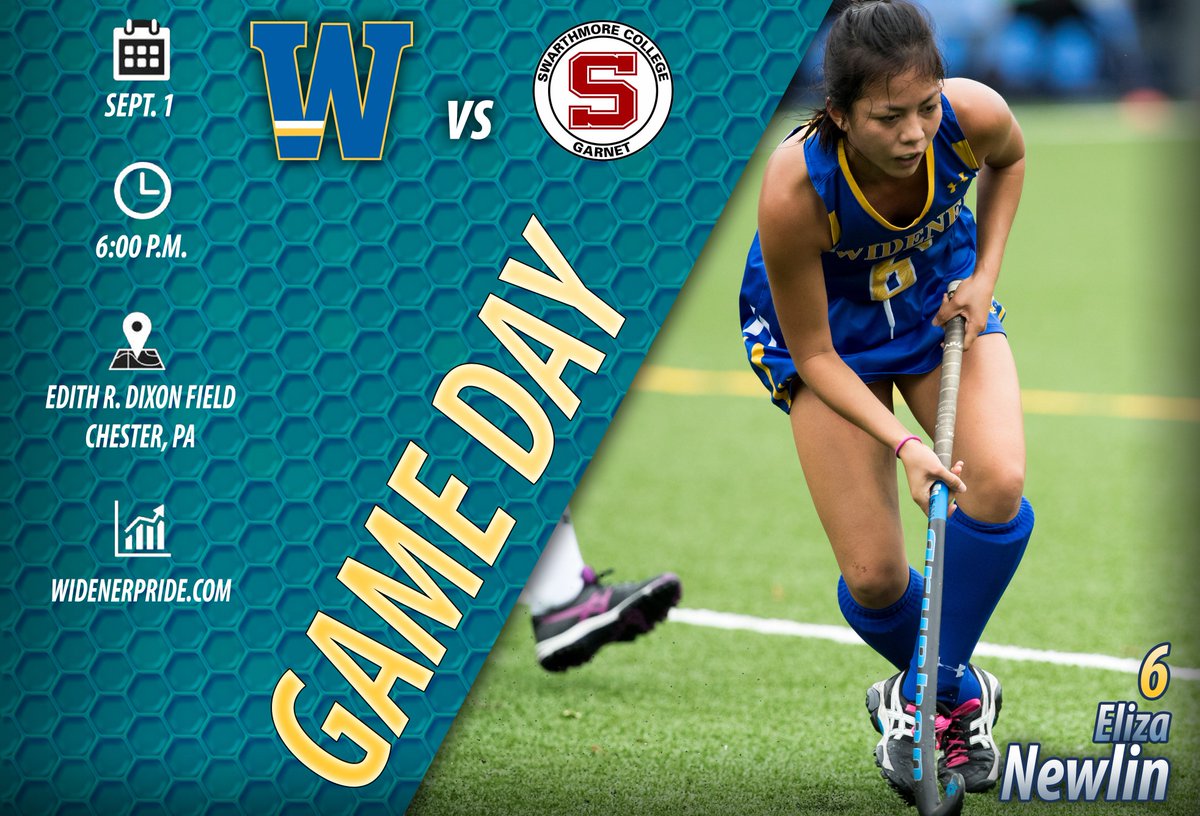It's #GAMEDAY for <a href="/WidenerFHockey/">Widener Field Hockey</a> hosting Swarthmore at Dixon Field at 6 PM. Live stats at WidenerPride.com #GoWidener