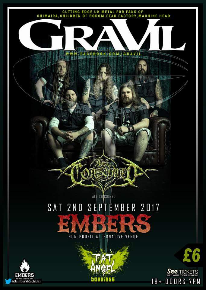 Tomorrow night we've got <a href="/GraVil_Music/">GraVil</a> &amp; <a href="/AllConsumed/">All Consumed</a>. First band on at 9pm. £6 on the door <a href="/fatangel_family/">FATangel Management</a> <a href="/Cumbria_Live/">Cumbria Live</a> <a href="/CumbriaCrack/">Cumbria Crack</a>