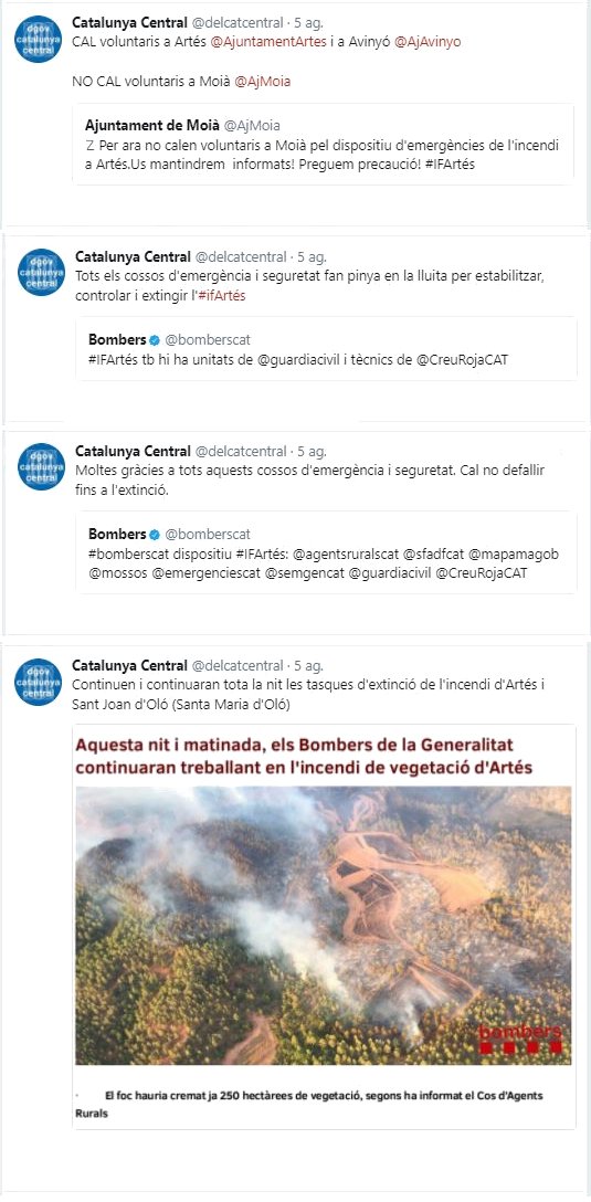 govcatcentral's tweet photo. @quimforn @interiorcat @AjMoia @SDrolkar @PL251047 @CoblaSantJordi @AjTaradell @ACastelloli @AjuntamentSEB @HoPierola @aj_ssguardiola @jmlluishoms @piliosuria @KRLS @gencat @AjCastelltersol @aitorguiteras @jalie002 @Impremta @eescale @joseprull @territoricat @AjGironella @ccbergueda @AssPuigsagordi @Akikonaj @_pscmanresa @Toobo_ @JosepRomero66 @mireiaaa15 4- @bomberscat, entre altres, treballen a #IFArtes @AjuntamentArtes 05i06i09ago #ifNavarcles @ajnavarcles 22i23ago i #ifPujalt #Pujalt 28ago https://t.co/pdStf0Pc1v