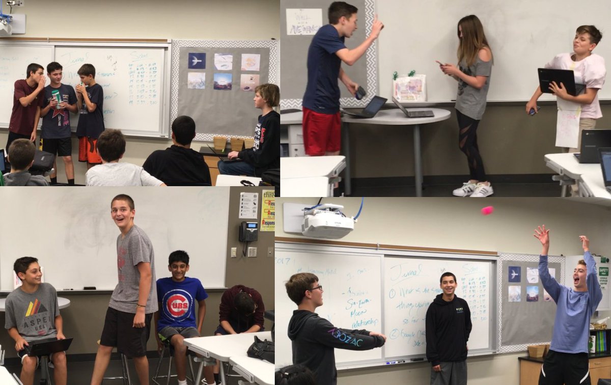 gneuses's tweet photo. We are having so much fun making skits in English class! Can you guess the mood and the tone? https://t.co/9P5JOSkJXO