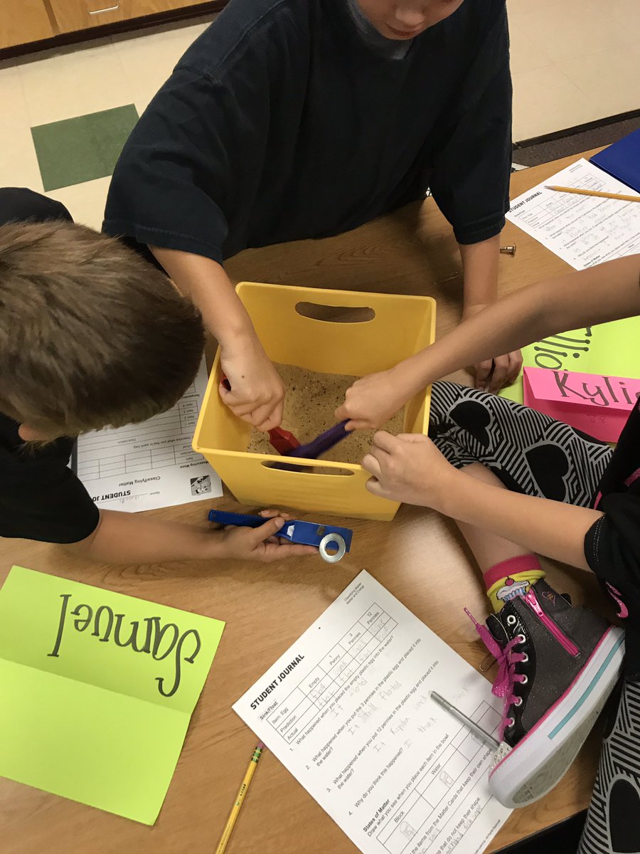 3rdGradeMurphy's tweet photo. Can you find all of the magnetic objects? @BakerElem #bakerlearns #thirdgrade https://t.co/yoz2jfotmx