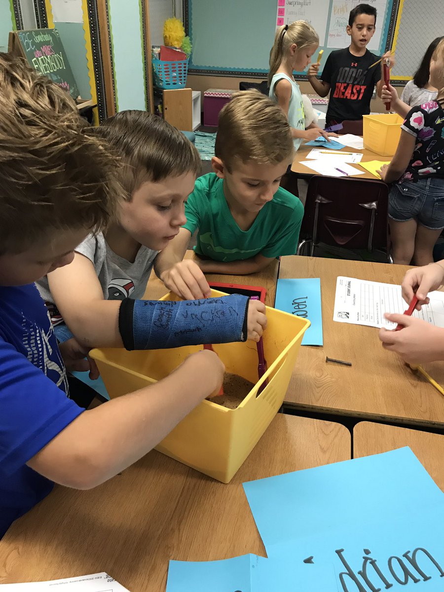 3rdGradeMurphy's tweet photo. Can you find all of the magnetic objects? @BakerElem #bakerlearns #thirdgrade https://t.co/yoz2jfotmx