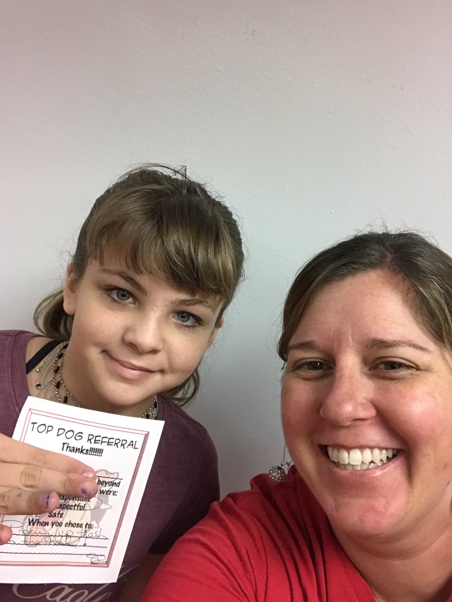 sellison_teachn's tweet photo. #B2SBlitz This girl is a #TopDog showing responsibility & respect for her school by picking up trash in the hall. @MMS_Mexico_MO https://t.co/VPaBofhkL1