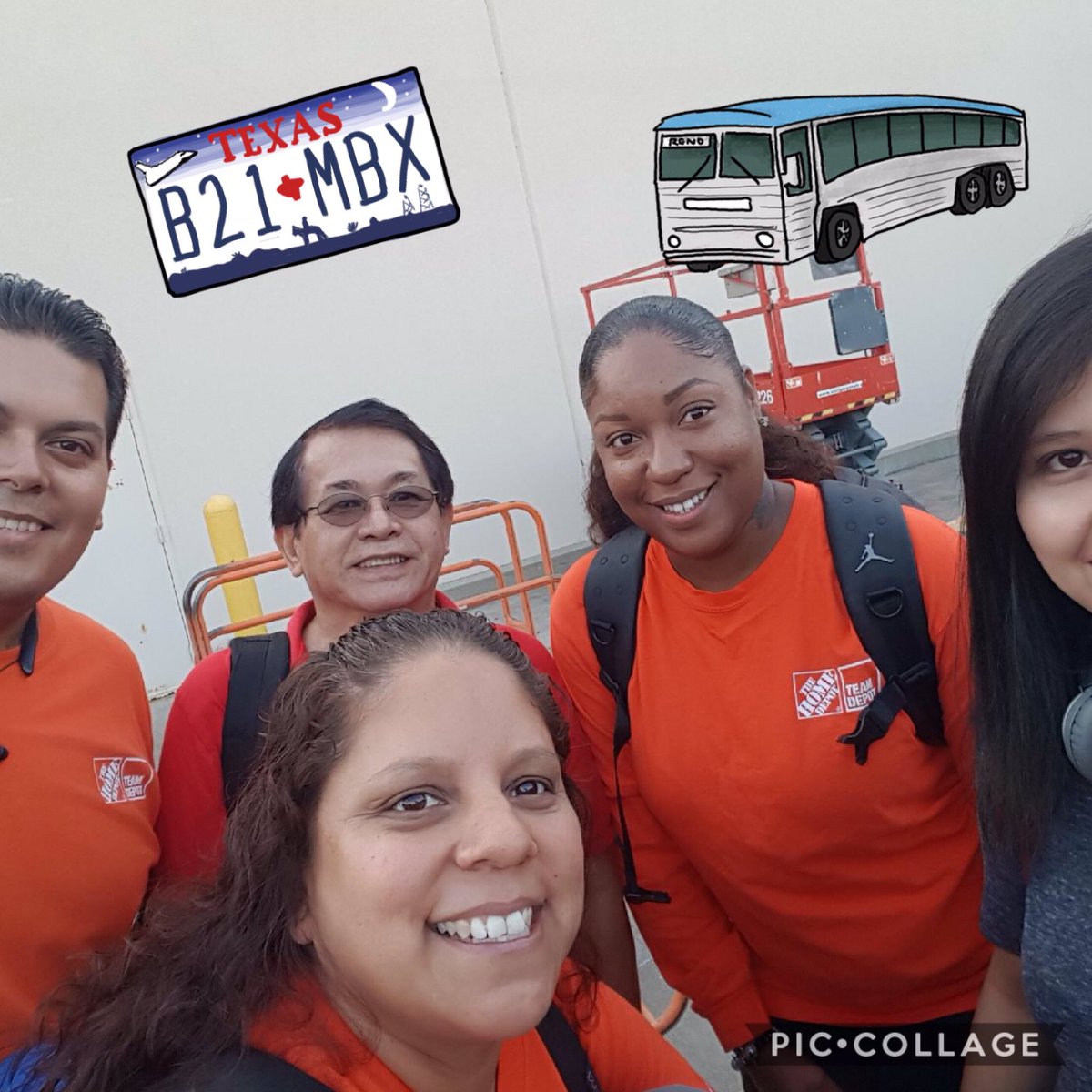 Team 8517 ready to go take care of our extended Home Depot families in Houston! Safe travels