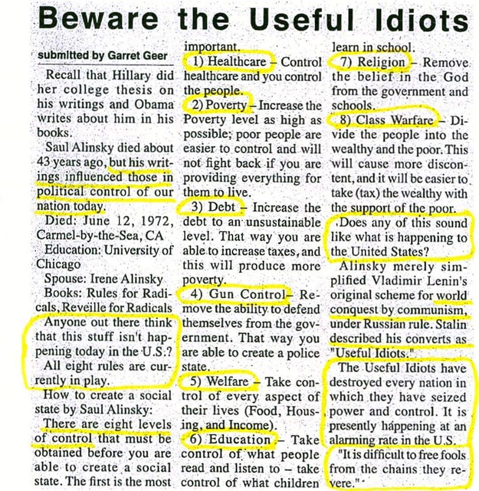 honeysiota's tweet photo. Can't share enough #ANTIFA #ALINSKY101 #CLINTON101 #DEM101 https://t.co/V3AOOlLVmj