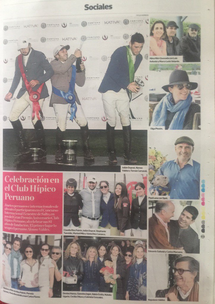 hipico_peruano's tweet photo. Gracias Periódico El Comercio, por el apoyo al deporte Ecuestre! @OtiuraG  @CarlosZapater @elcomercio https://t.co/feBoW8tYJf