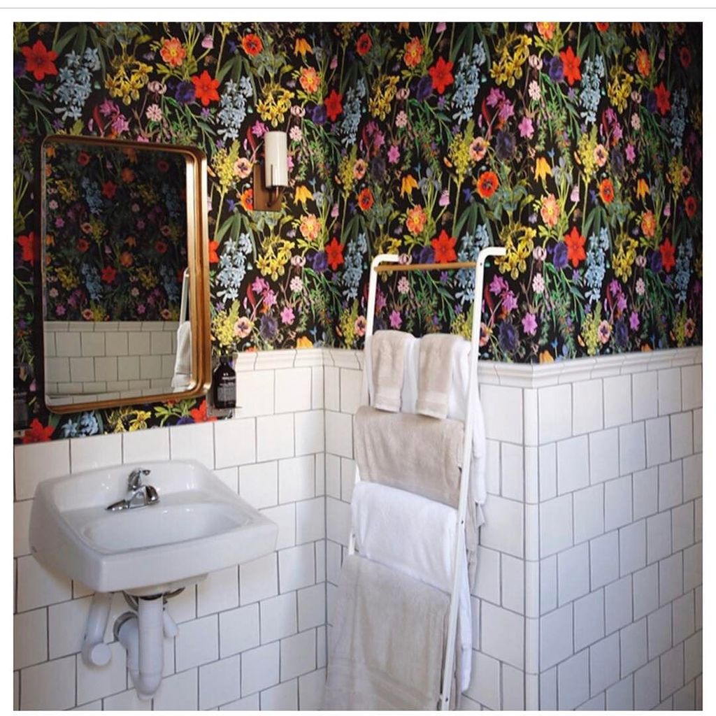 Hapiart's tweet photo. Repost from @spottedsf how rad does our Floral Fantasy wallpaper look at @visitbatch ?! #artist #art #art #sf #wallpaper #interiors #ellede… https://t.co/Jcr21NHkYt