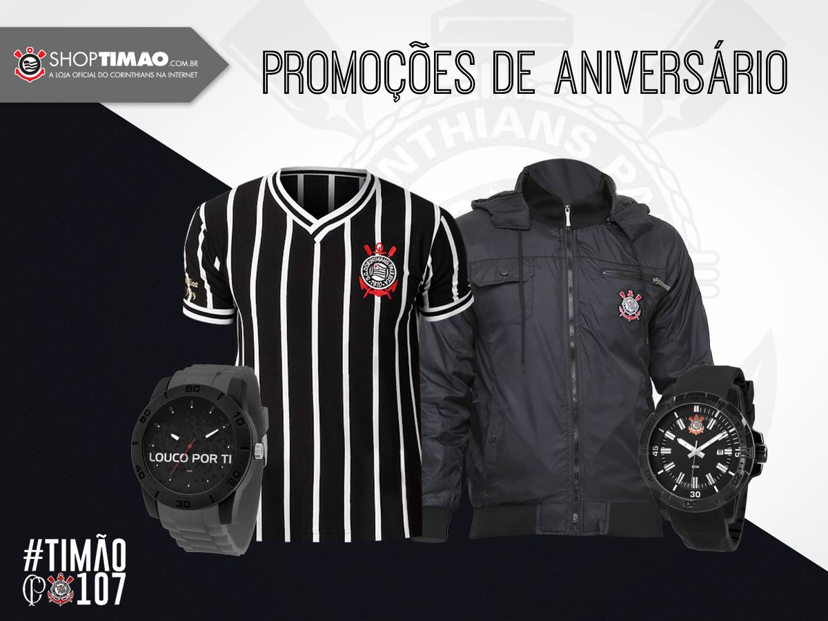 ShopTimao's tweet photo. Fala, Fiel! Para comemorar os 107 anos do Coringão, preparamos uma lista de produtos com descontos especiais ⚫⚪👉 https://t.co/2nvqlzi98g https://t.co/7MkRKa1Vd2