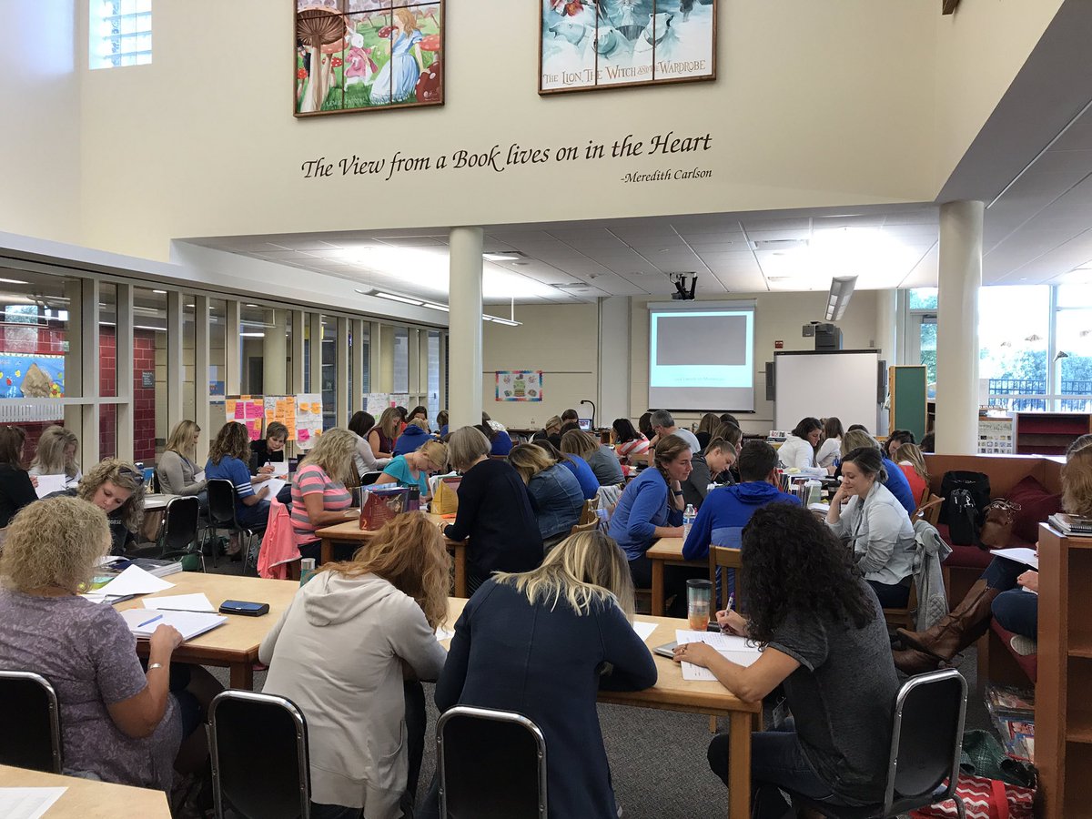 Geneva Elementary Teachers hard at work on Institute Day!  We're expanding our understanding and skill in Writing Workshop model.