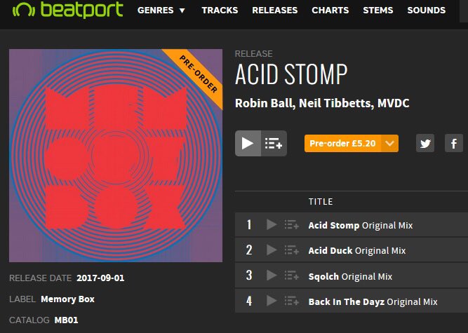 djrobinball's tweet photo. New #acidhouse out today @ #Beatport - #RobinBall “Acid Stomp” #MemoryBox https://t.co/JTPwT8Fqhq
#memoryboxrecordings #acid #acidmusic https://t.co/urNumD1Wiu