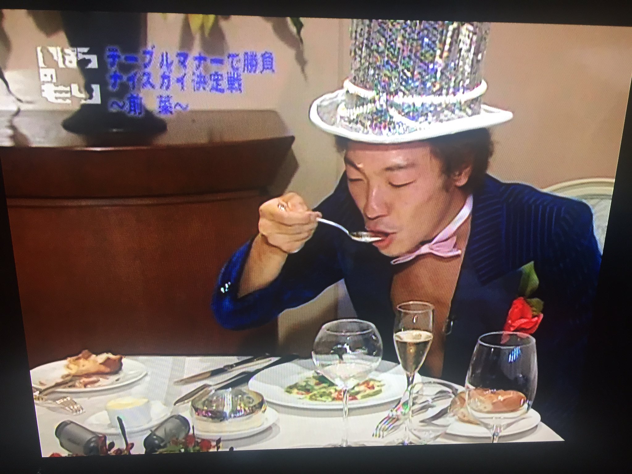 ポテたん フィンガーボールが話題ですがフィンガーボールの水を飲んだ芸能人が居ます チームナックスの音尾琢真とオクラホマの藤尾仁志っていうんですけど