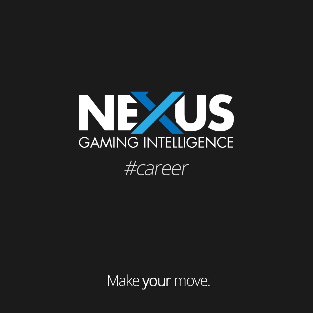 nexus_int's tweet photo. We're hiring!

 Launch your #career with #Nexusgamingintelligence!
Visit: https://t.co/IUBbXJERNk

#makeyourmove!! https://t.co/mqSgoOypHX