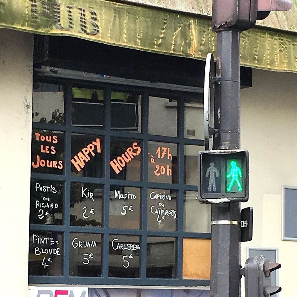 parisonadime's tweet photo. Check out those #happyhours prices! #paris #france #paris20 #portedeslilas #parismetro #metroline11 #parisonadime … https://t.co/nYNFCSPbKB https://t.co/ooHgfGdt1l