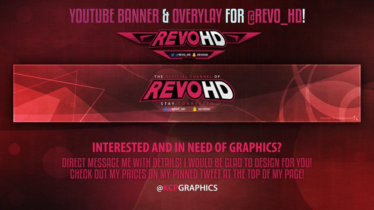 Kcp Graphics On Twitter Youtube Banner Overlay For Revo Hd