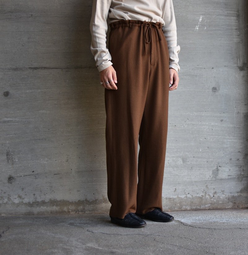 SELVEDGE WOOL VIYELLA PANTS 