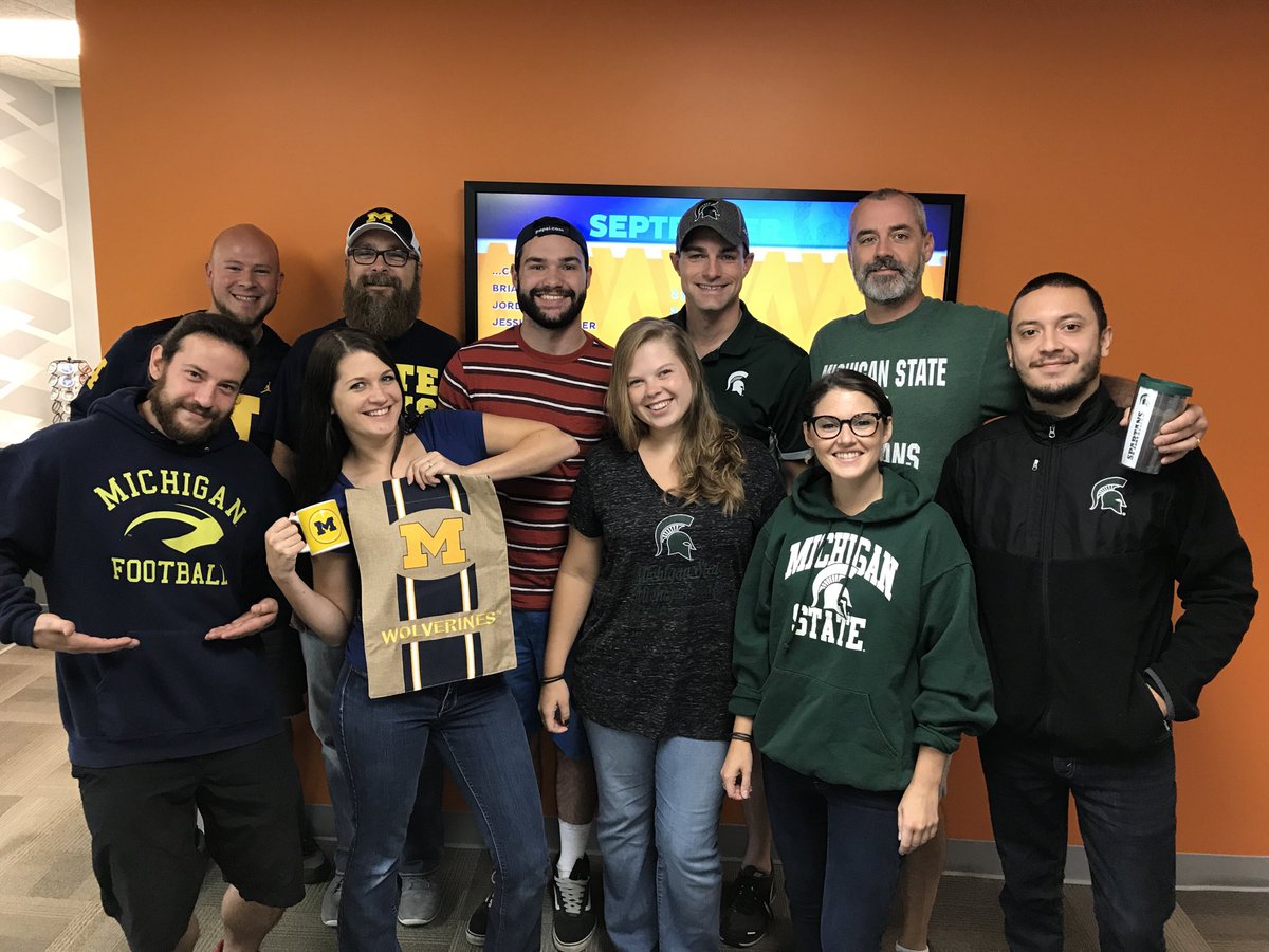 tobitungl's tweet photo. Our #royal Peter's edict is to wear your favorite college sports team to celebrate the start of the season!#bwmoves #culture @BWTechnologies https://t.co/EXZMTSDRjs