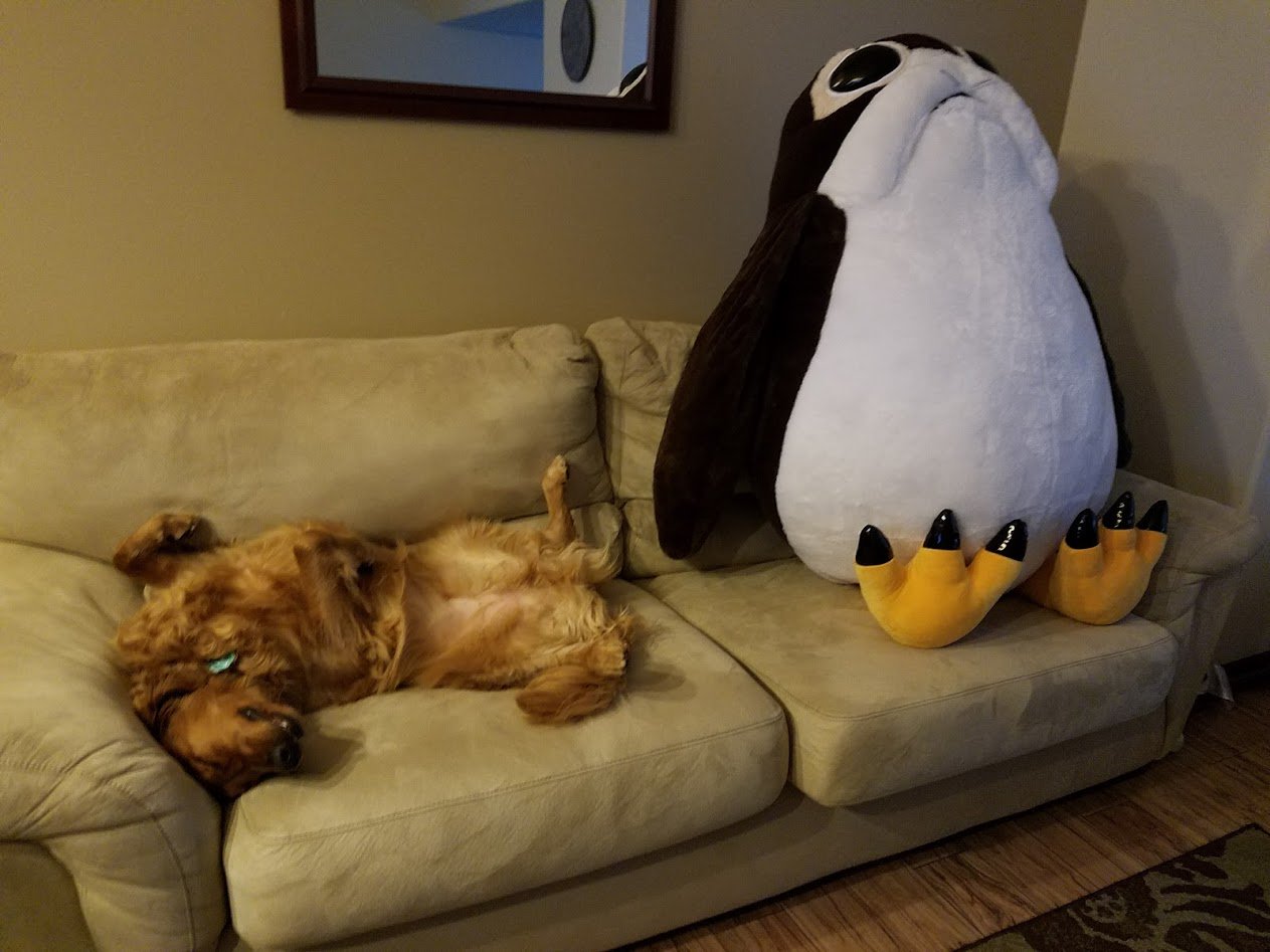 giant porg plush