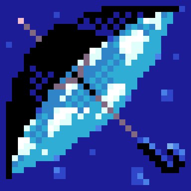 enge0708's tweet photo. 打った!お題は「傘」
#wintry_wind #dotpict
#ドット絵版毎日真剣60分1本勝負 https://t.co/nzZZ35KXiU