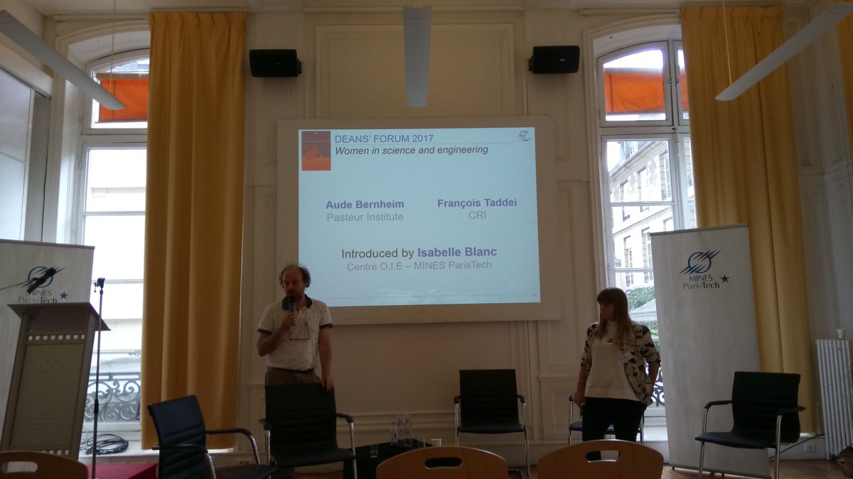 Deans'Forum @MINES_ParisTech <a href="/FrancoisTaddei/">François Taddei</a> &amp; <a href="/waxscience/">WAX Science</a> : how thinking out of the box helps fight gender stereotypes <a href="/criparis/">criparis</a>