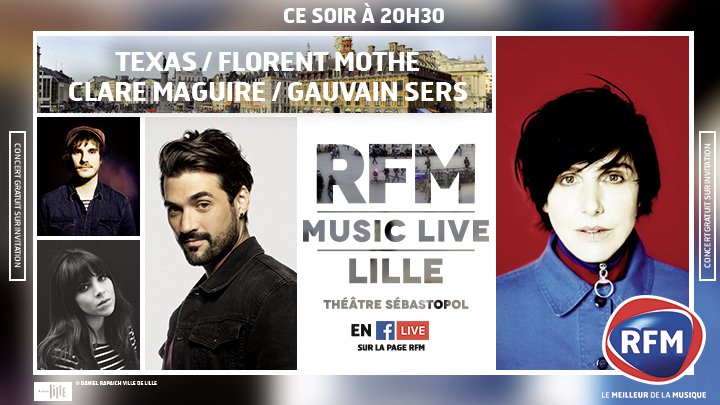 RFMFrance's tweet image. Les amis, rendez-vous ce soir à 20H30 sur la page @facebook de @RFMFrance pour vivre les concerts du #RFMMusicLive en direct !