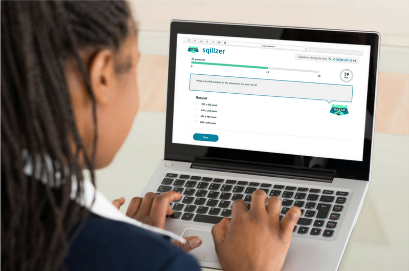 Aanzienlijke reductie aantal mismatches aanname online specialisten door digitale kennis en vaardigheden te meten. sqillzer.com