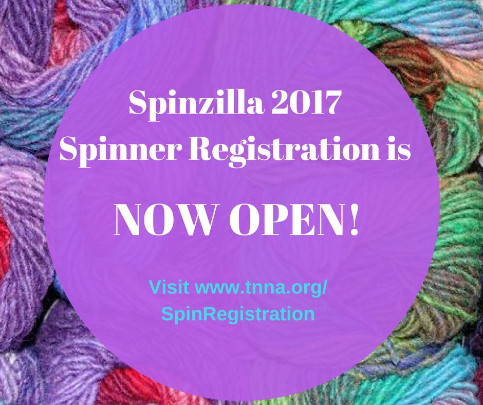 spinzilla2017's tweet photo. Spinzilla individual registration is now open! Join a team or spin rogue. Visit https://t.co/ASsOmd69gu to learn more! #Spinzilla2017 https://t.co/jgu9l2o9AH