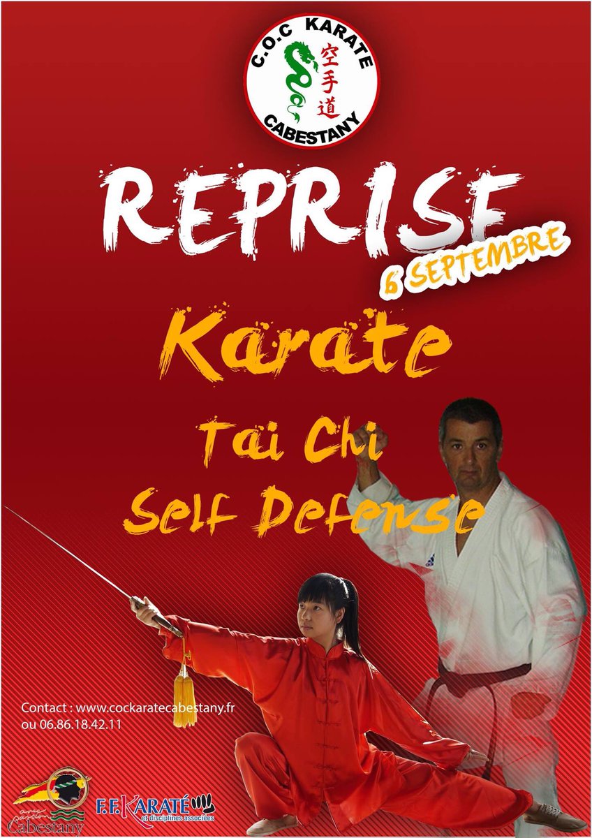 KarateCabestany's tweet photo. C'est la reprise #karate @ffkarate  ! Préparez vos karaté-gi 🥋 https://t.co/8aChwPPhhS